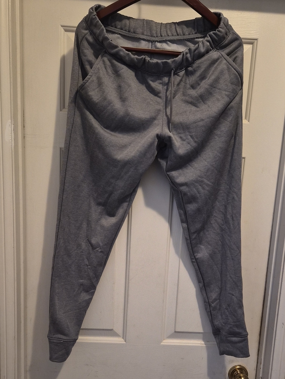 Women's Gray Cozy Jogger Pants with Elastic Waist